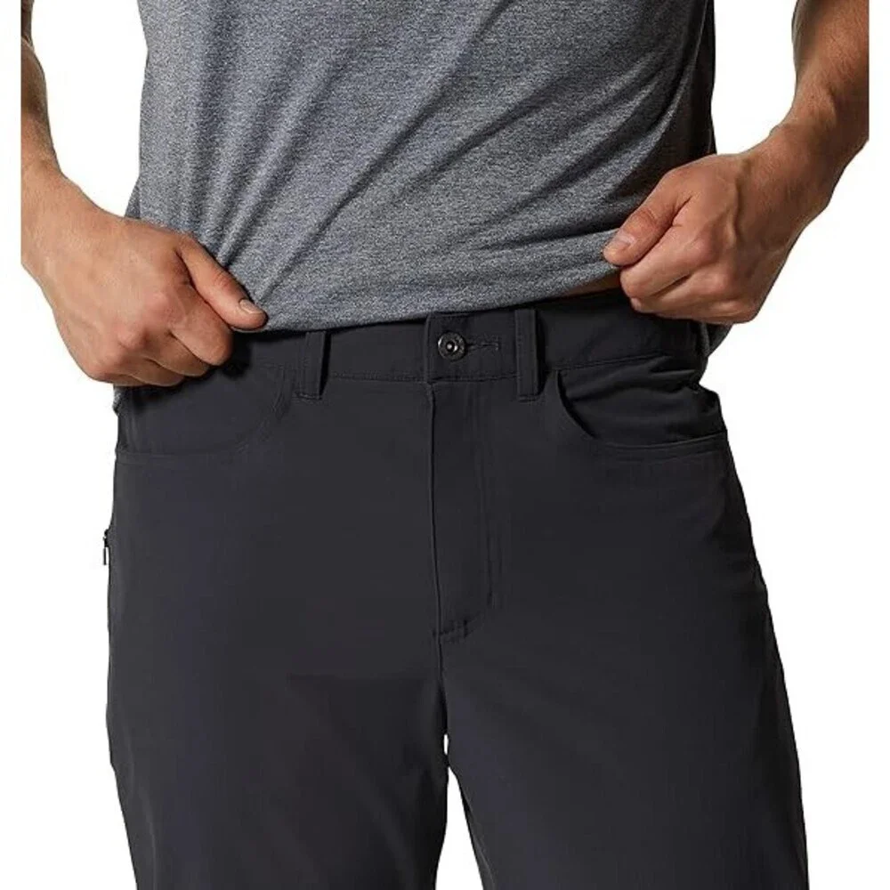 Mountain Hardwear Yumalino Pants Mens 31 Dark Storm Nylon Stretch Pockets RED939